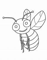 Bee Coloring Bumble Pages Printable Kids Gif sketch template