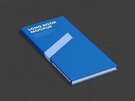 long rectangle book mockup set  psd templates