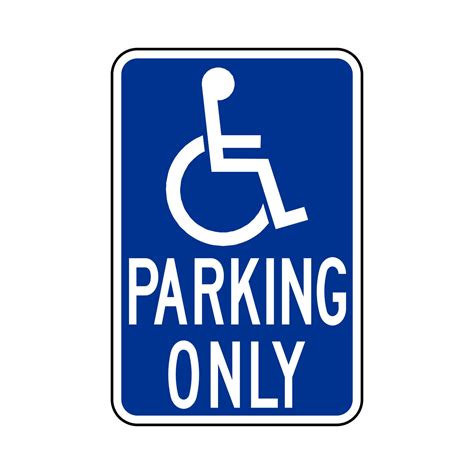 handicap parking signs clipart