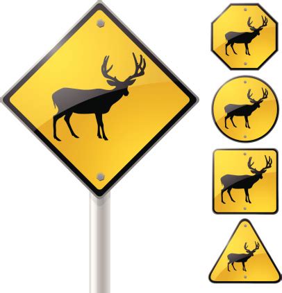 deer sign stock illustration  image  istock