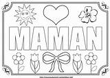 Maman Coloriage Fete Mamie Nounoudunord Bricolages Coloriages Localement Papi sketch template