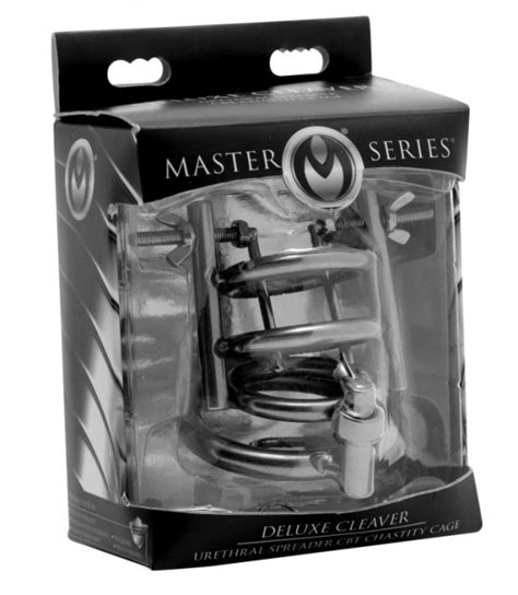 Deluxe Cleaver Urethral Spreader Cbt Chastity Cock Cage