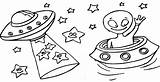 Coloring Outer Space Ufos Ufo Pages Cool Kids sketch template