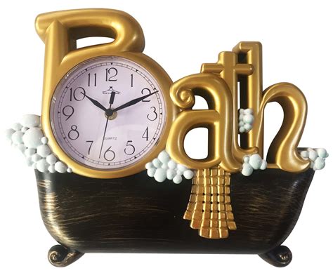 ast bath wall clock assorted colors case pack  pcs wees  wholesale