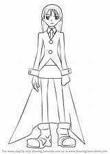 Soul Eater Maka Draw Albarn Drawing Step Tutorial Anime sketch template