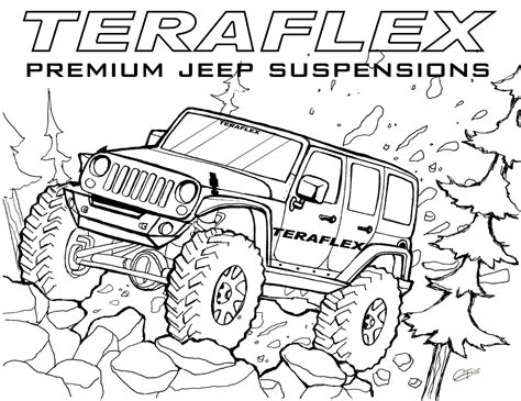 jeep coloring pages truck coloring pages cars coloring pages