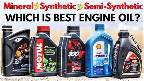engine oils mineral  synthetic  semi synthetic