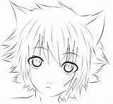 Neko Photoshop Lineart sketch template