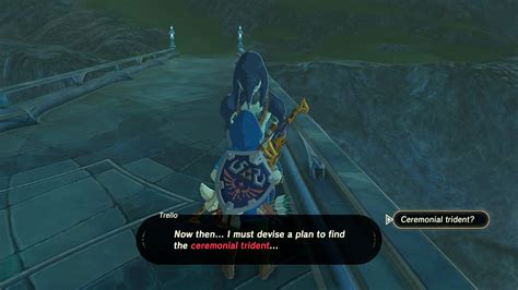 Where Is The Ceremonial Trident Located Zelda Breath Of The Wild
