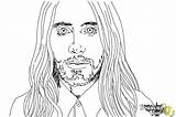 Jared Leto Draw Drawingnow Coloring sketch template
