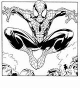 Coloring Venom Pages Spiderman Comments Vs sketch template