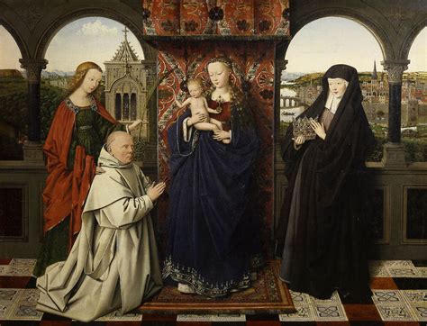 virgin  child  saints  donor  jan van eyck