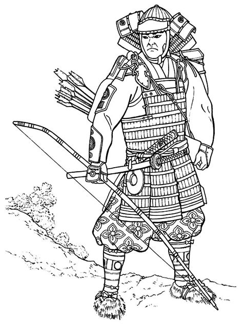 samurai coloring pages  print  color