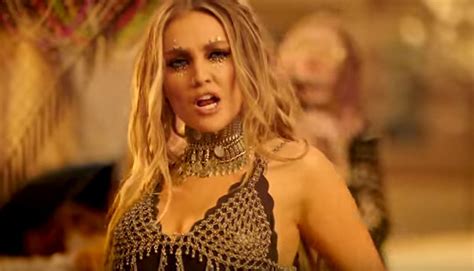 Little Mix S Perrie Edwards Strips To Tiny Black Knickers In Scorching