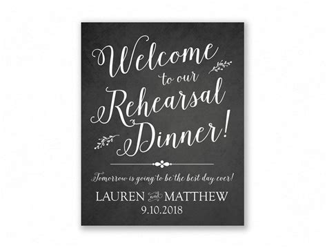 rehearsal dinner personalized printable wedding sign etsy printable