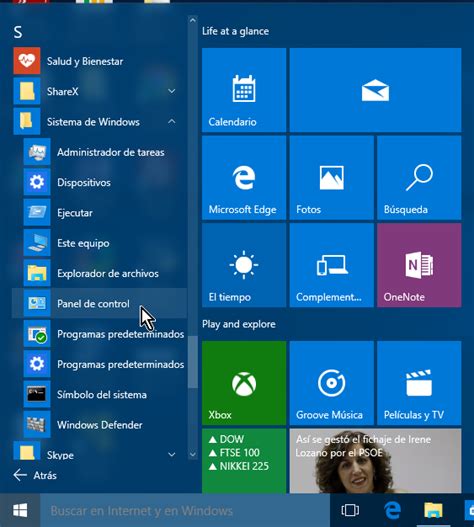 Cómo Abrir El Panel De Control En Windows 10 Tecnicomo