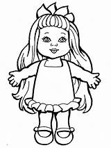 Coloring Pages Doll Dolls Printable Girls Color Coloringtop Recommended sketch template