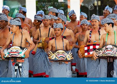 group  beautiful balinese men dancers  traditional costumes editorial stock image image