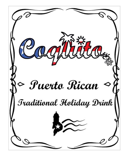 printable coquito labels