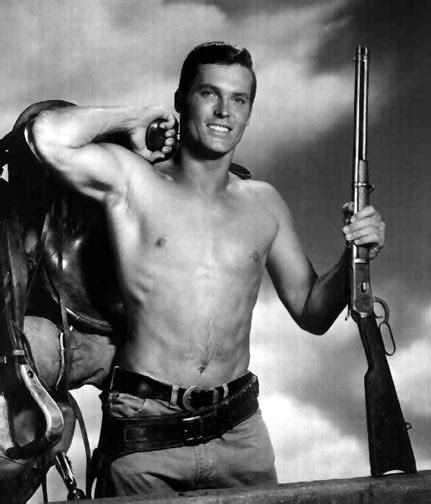 Shirtless Ty Hardin From The “bronco” Tv Series 1950s