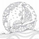Coloring Pages Forest Enchanted Basford Johanna Mandala Garden Adult Printable Book Colouring Colorier Artist Dessin Colorarty Flower Coloriage Nl Google sketch template
