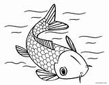 Koi Fish Coloring Pages Japanese Getcolorings Printable Print sketch template