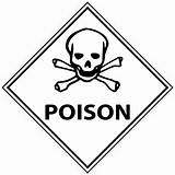 Poison Caution Danger Decal sketch template