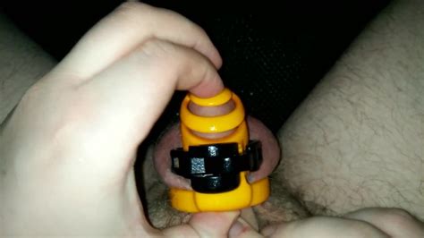 putting on my new 100 secure chastity cage with a prince