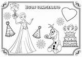 Coloriage Reine Compleanno Neiges Joyeux Buon Colorier Elsa Colorare Auguri Biglietto Neige Maternelle Activité sketch template