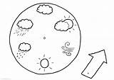 Weerkalender Colorare Calendario Meteorologico Disegno Barometer Malvorlage Knutselen Ausmalbild Ausmalbilder Sheets Ausdrucken Schulbilder sketch template