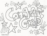 Graduation Coloring Pages Doodle Congratulations Alley Preschool Printable Graduate Sheets Colouring School Congrats Color Grad Bear Kindergarten Kids Go Adult sketch template