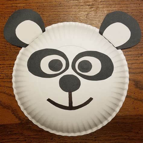 panda monkey  snow leopard paper plate crafts rural mom