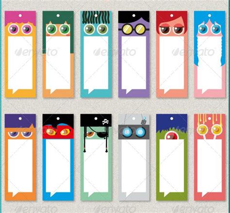 bookmark set bookmark template bookmarks printable bookmark