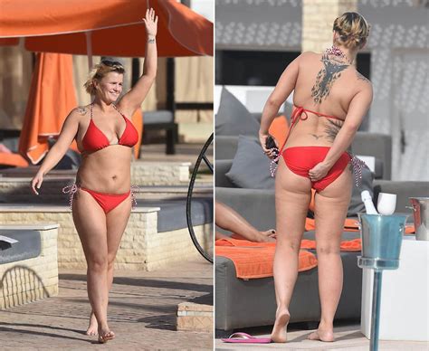 kerry katona in red hot bikini daily star
