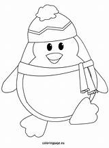 Coloring Penguin Pages Christmas Penguins Sheets Winter Printable Preschoolers Snowman Scarf Colouring Color Coloringpage Eu Preschool Kids Pittsburgh Snowflake Hat sketch template