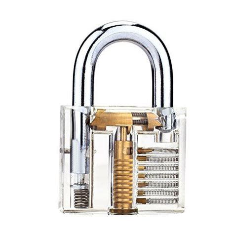 clear training padlock  visible mechanism practice