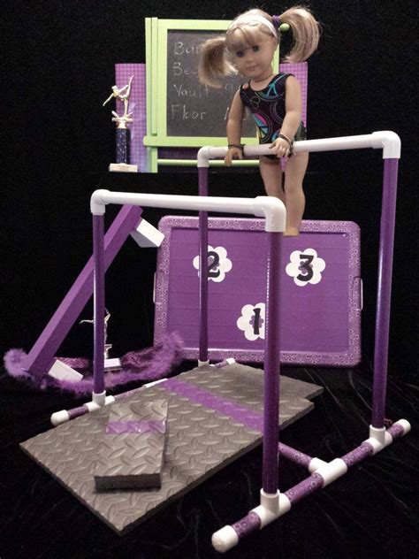 fits american girl doll gymnastic pcs set wleotardheadbandstorage