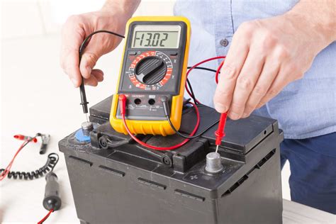 check  voltage   car battery yourmechanic advice