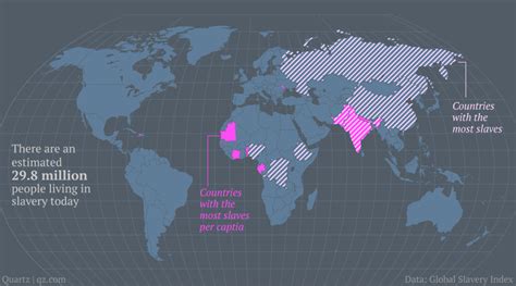 a map of the world s slave workforce the atlantic