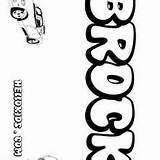 Brock Coloring Pages Name Hellokids Brody sketch template