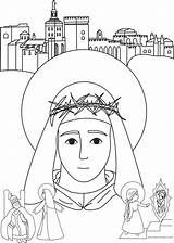 Catherine Coloring St Siena Bowen Faustina Updated April 2021 sketch template