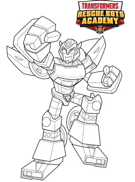 kids  funcom coloring page transformers rescue bots bumblebee