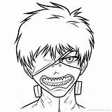 Tokyo Ghoul Kaneki Xcolorings Juuzou Suzuya sketch template