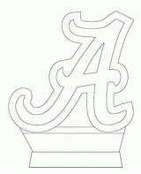 Coloring Alabama Football Pages Logo Tide Crimson Popular Library Coloringhome Related sketch template