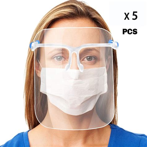 10pcs avjone safety face shield reusable goggle shield wearing glasses