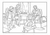 Family Coloring Century 18th Pages Edupics sketch template