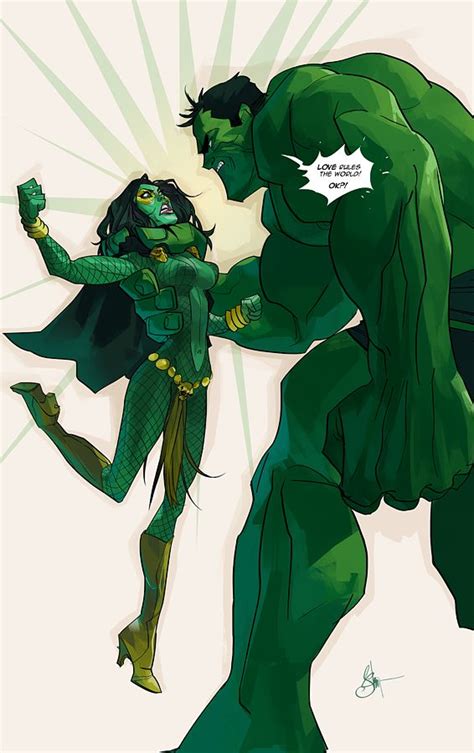 Gamora Vs Hulk By Otto Schmidt Otto Schmidt Artist