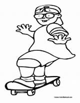 Skateboarding Coloring Skateboard Pages Boy Colormegood Sports sketch template