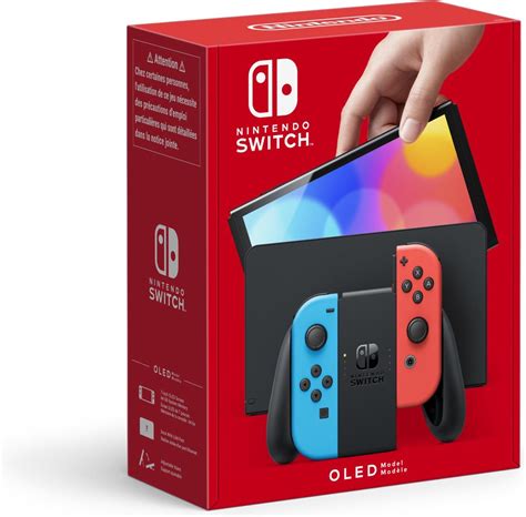 bolcom nintendo switch console oled model blauw rood