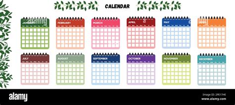 year calendar design stock vector image art alamy